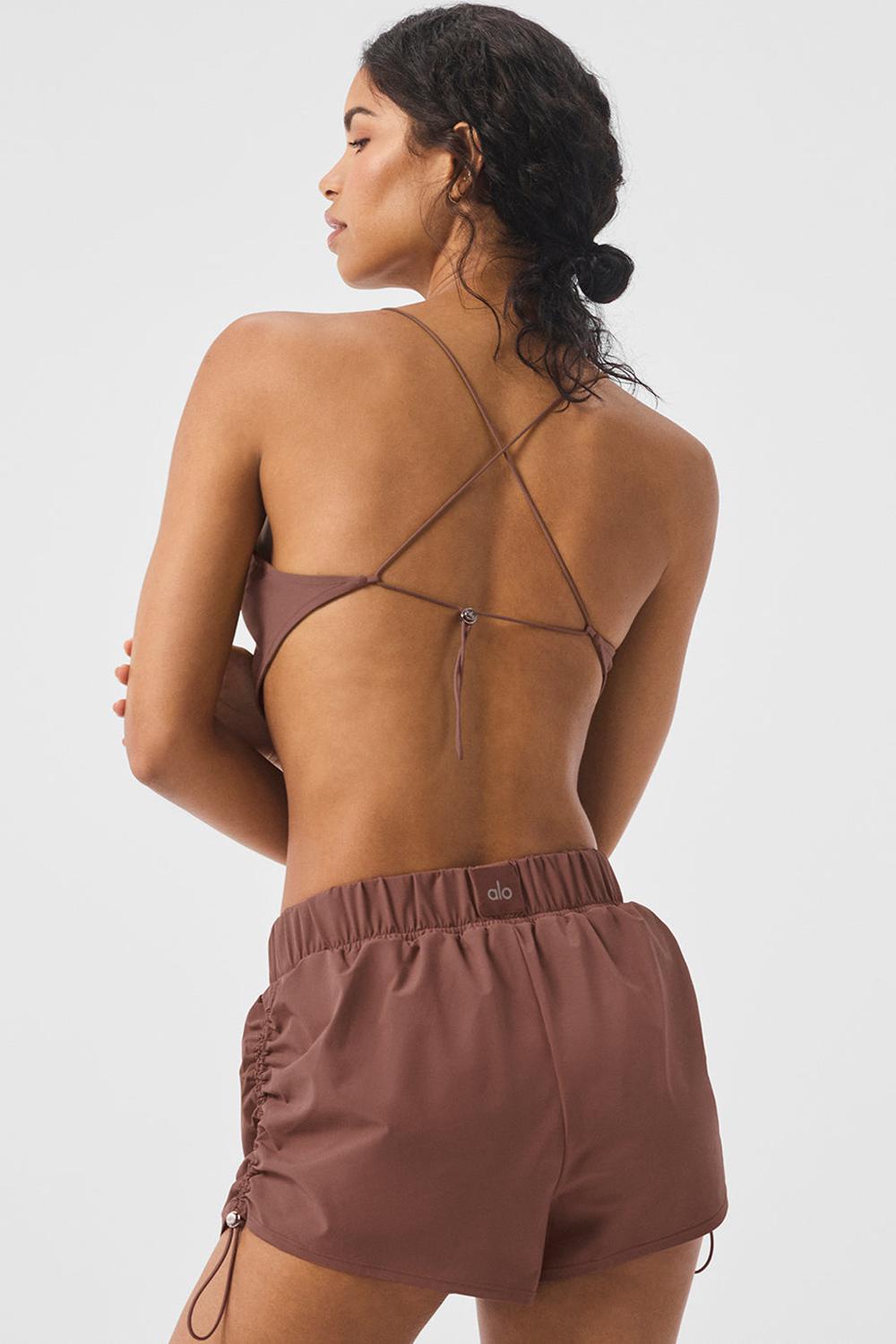 Chestnut Women Alo Yoga Cropped Megastar Tank | Australia  64978-HDXZ