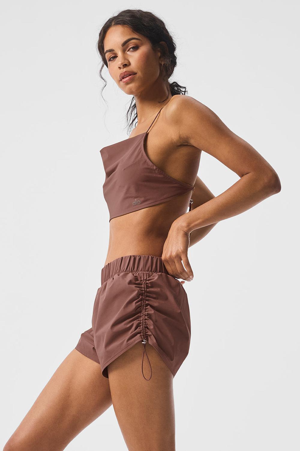 Chestnut Women Alo Yoga Cropped Megastar Tank | Australia  64978-HDXZ