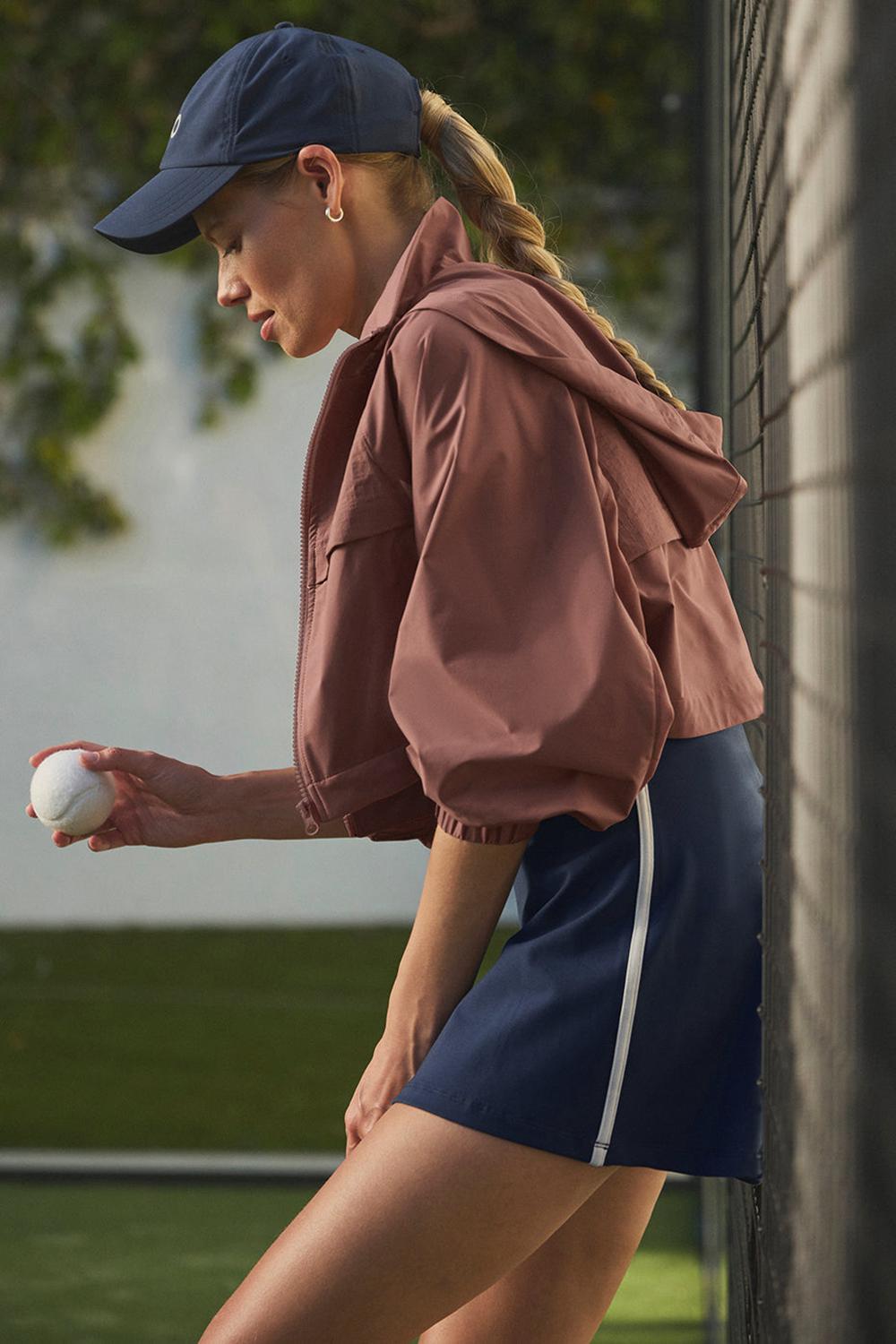Chestnut Women Alo Yoga Cropped Playmaker Jacket | Australia  96815-IMQU