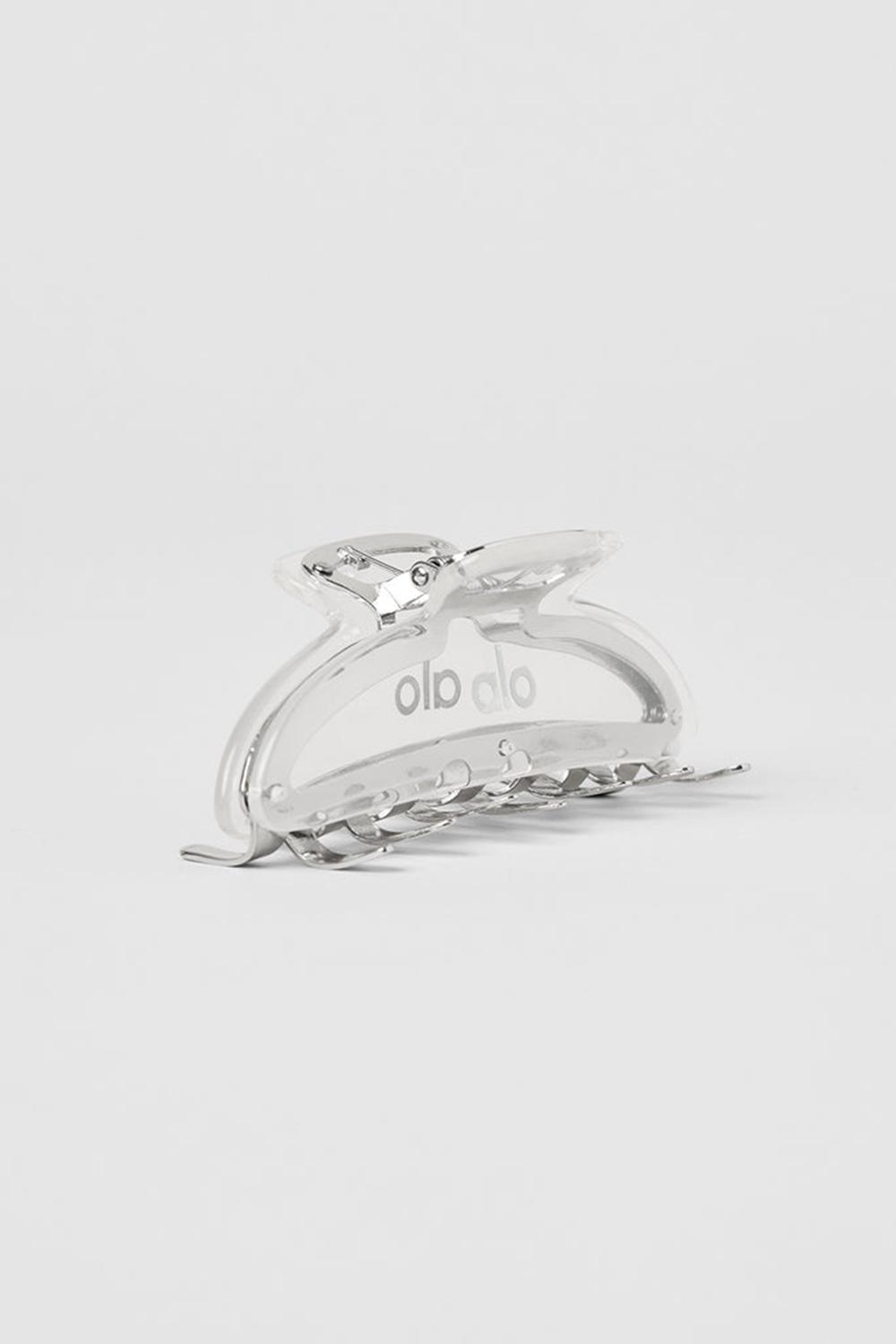 Clear Acetate / Chrome Women Alo Yoga Acrylic Illusion Claw Clip Hair Claw | Australia  89067-EWTH