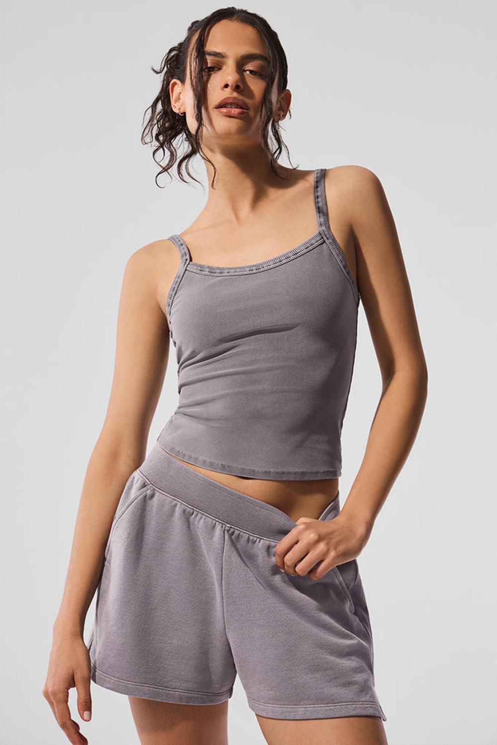 Cool Grey Wash Women Alo Yoga Washed Alosoft Sweet Talker Tank | Australia  01758-FKRH