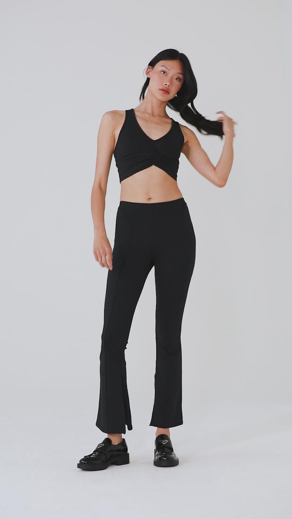 Dark Cactus Women Alo Yoga High-Waist 7/8 Zip It Flare Legging | Australia  76185-UEDG