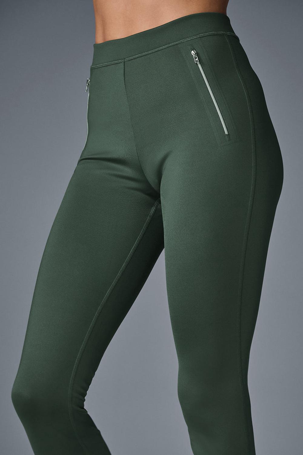 Dark Cactus Women Alo Yoga High-Waist Thrill Seeker Legging | Australia  17960-IOJG