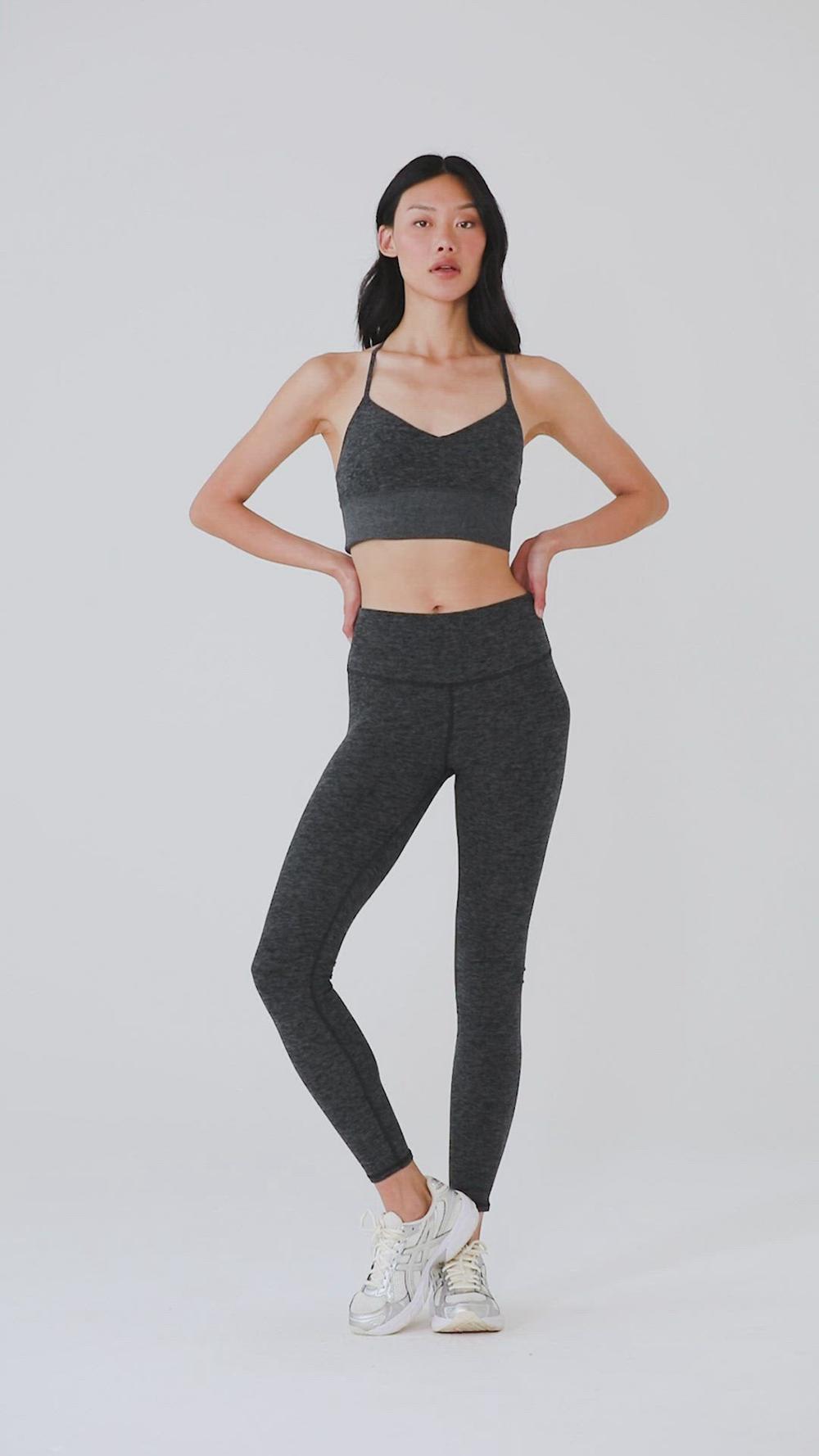 Dark Heather Grey Women Alo Yoga Alosoft Lavish Bra | Australia  16547-XYUZ