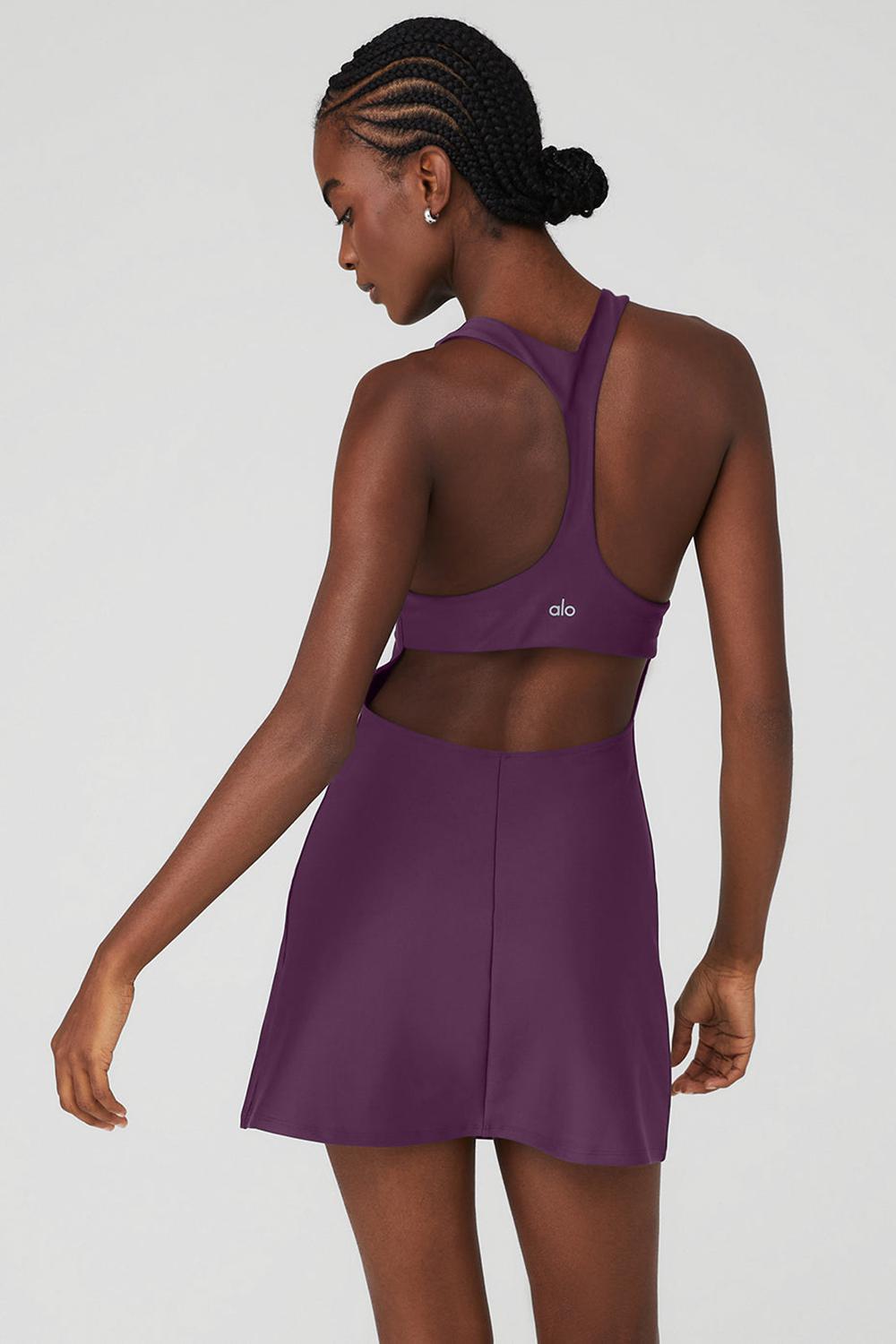 Dark Plum Women Alo Yoga Airlift Fly Dress | Australia  38596-ZYGR