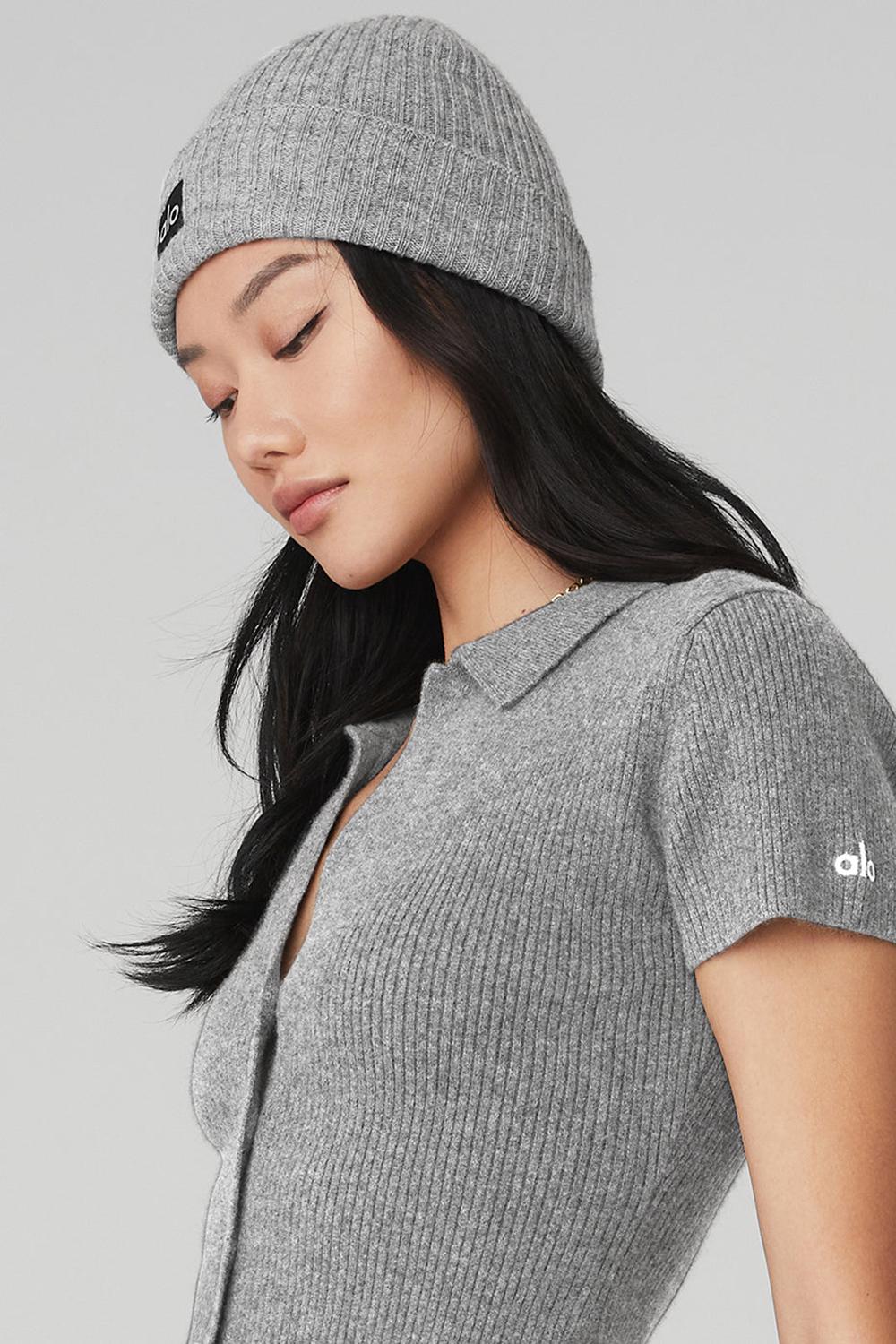 Dove Grey Heather Men Alo Yoga Cashmere Beanie | Australia  04513-ZVRL