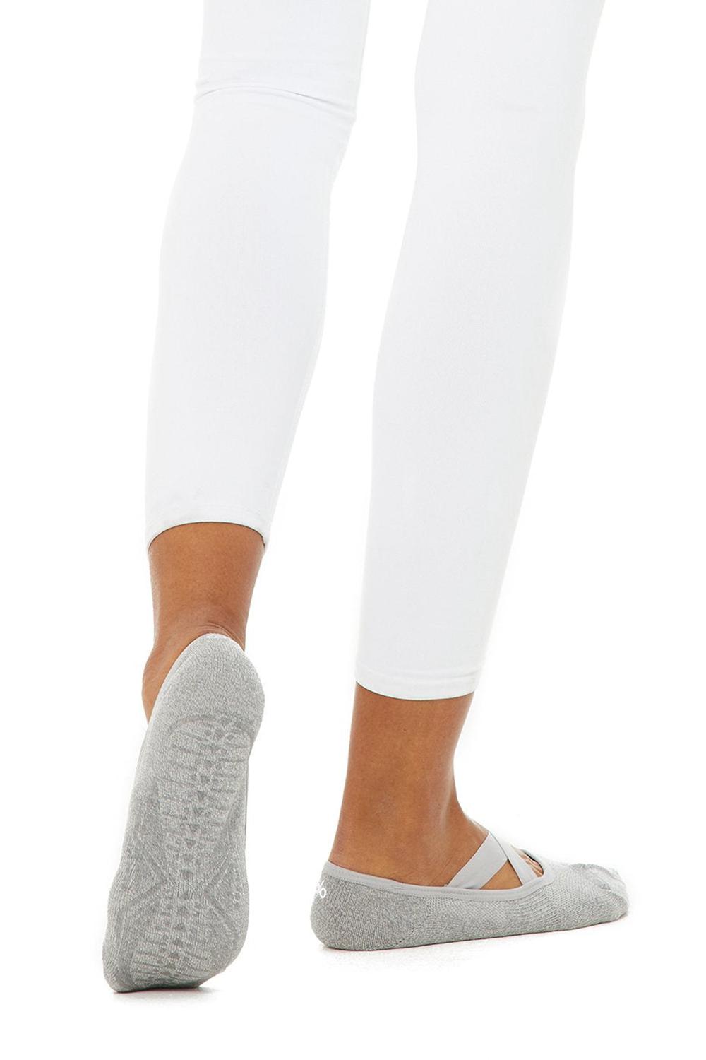 Dove Grey Heather Women Alo Yoga Pivot Barre Barres Sock | Australia  62708-AOEI