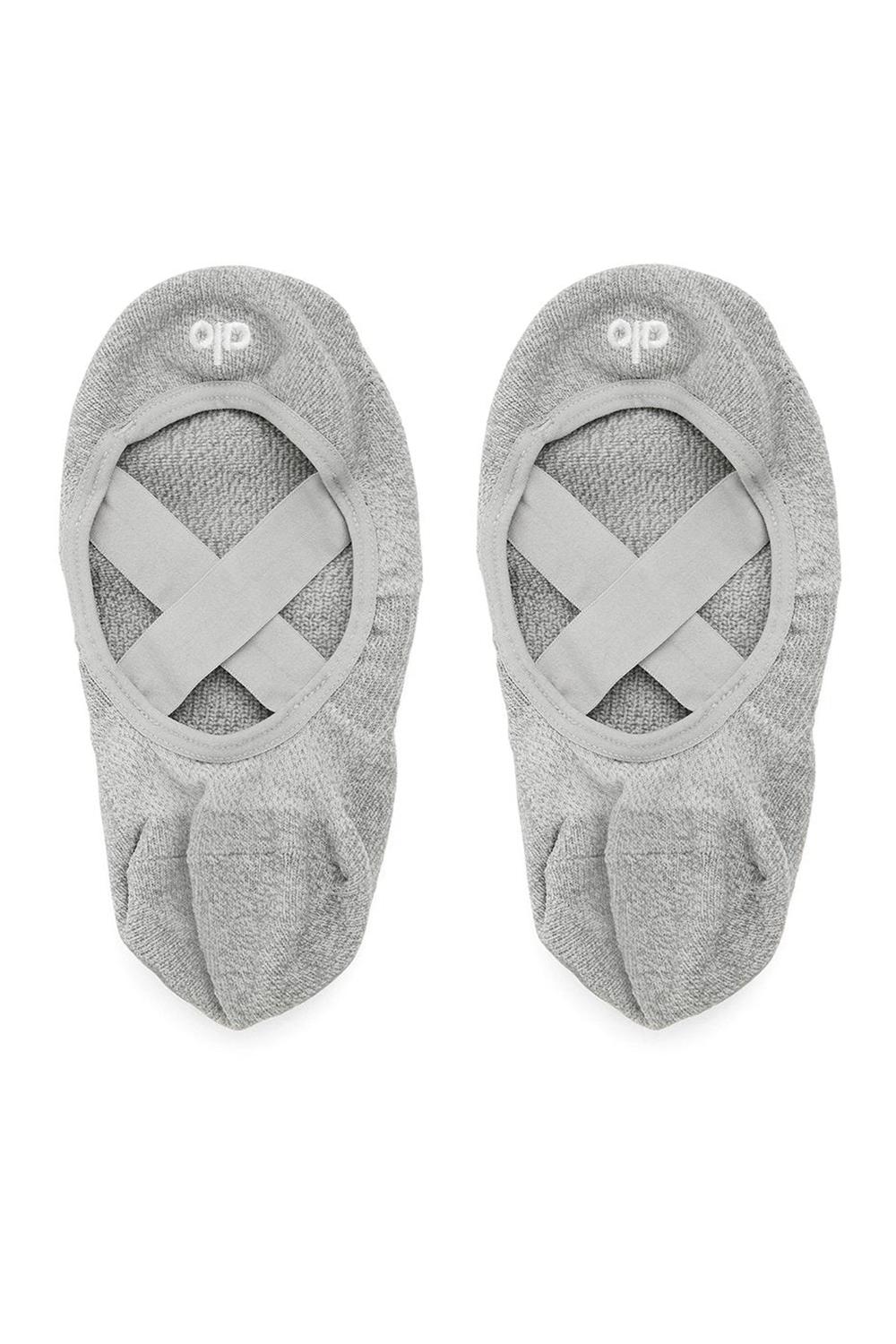 Dove Grey Heather Women Alo Yoga Pivot Barre Barres Sock | Australia  62708-AOEI