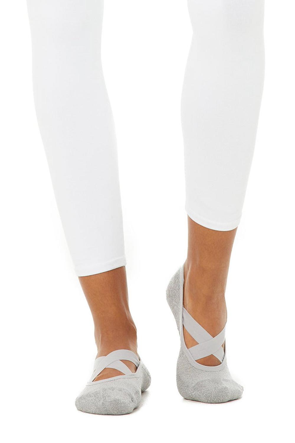 Dove Grey Heather Women Alo Yoga Pivot Barre Barres Sock | Australia  62708-AOEI