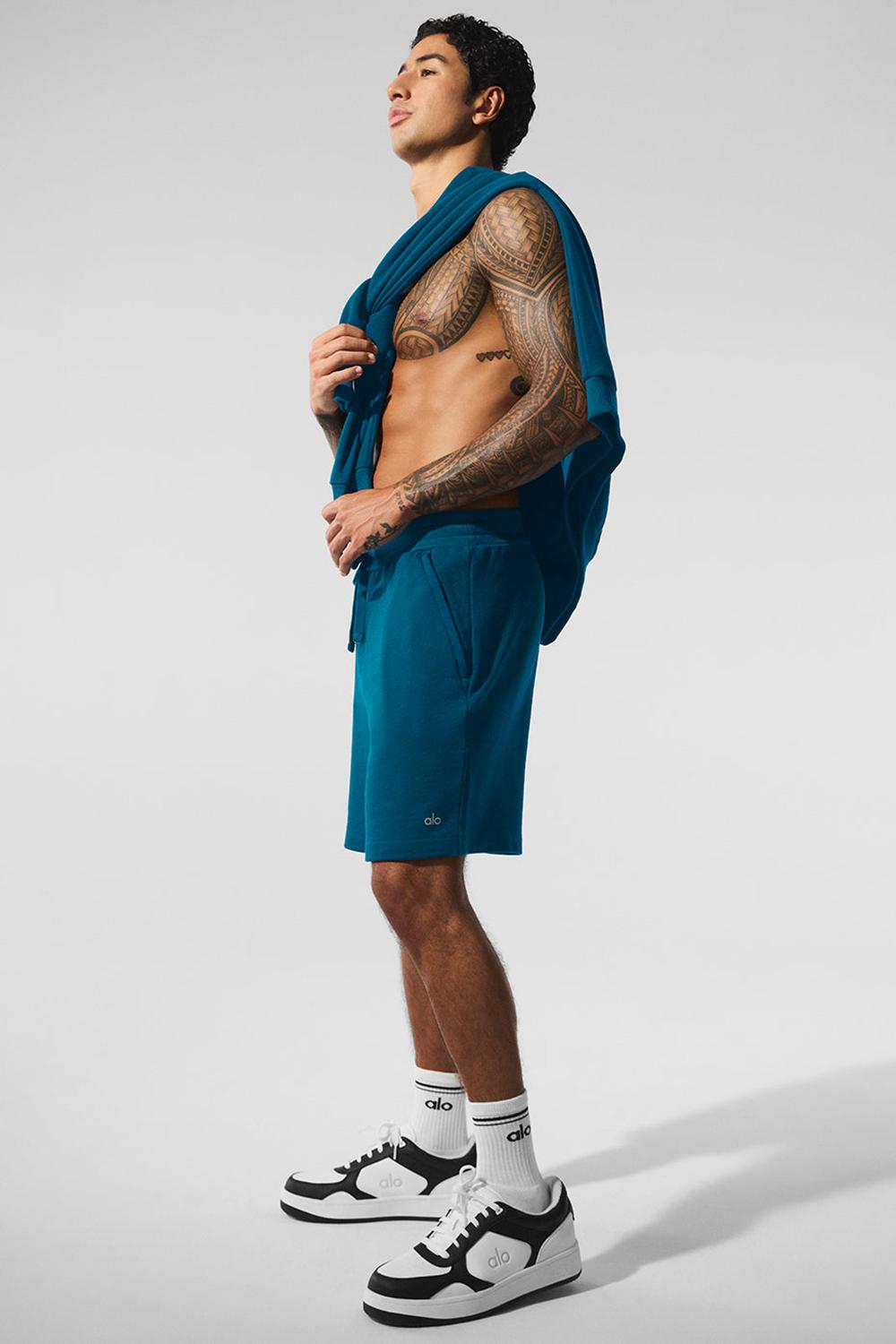 Eclipse Blue Men Alo Yoga Chill Short | Australia  01659-EWJY