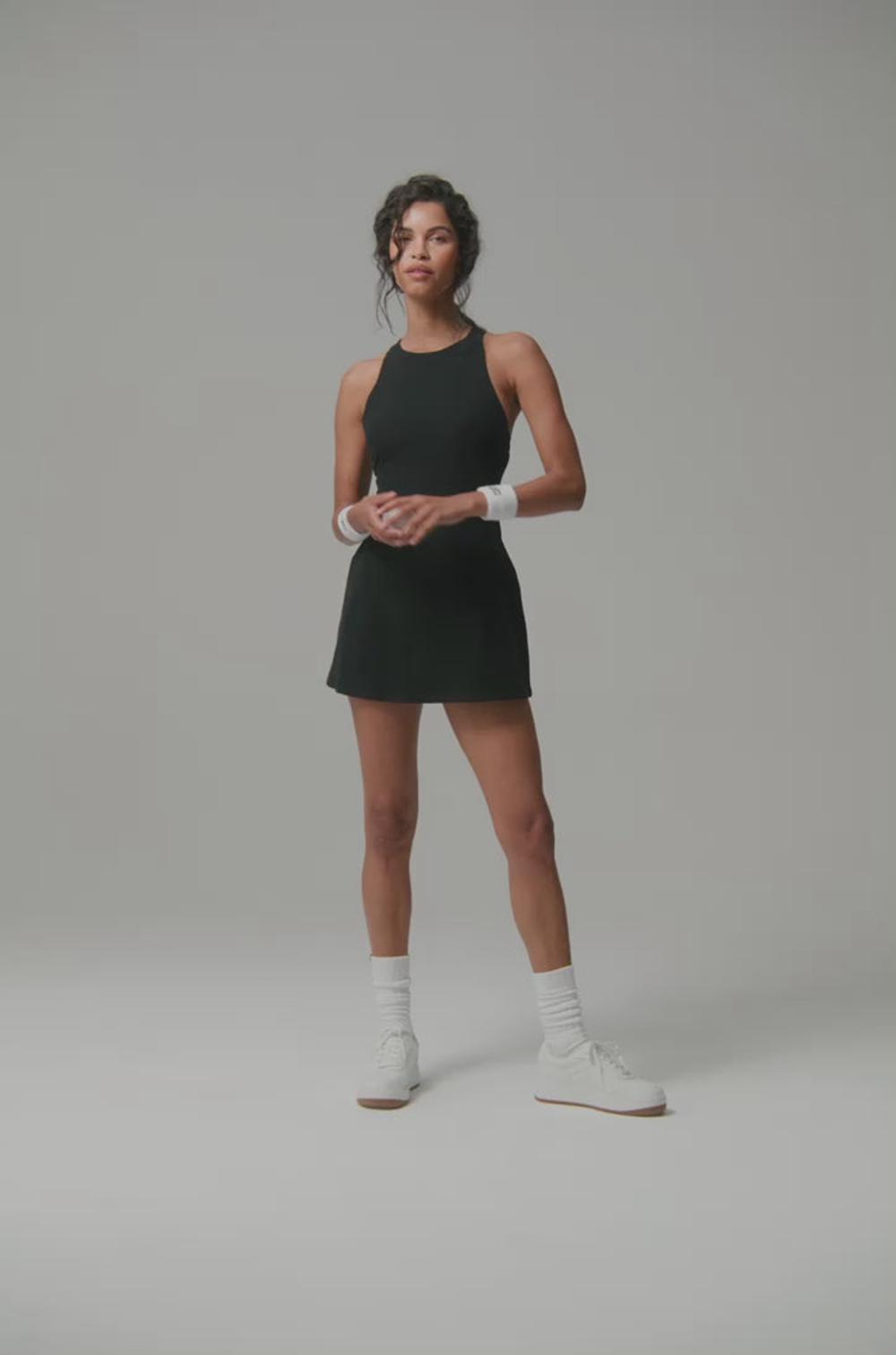 Eclipse Blue Women Alo Yoga Alosoft Backspin Dress | Australia  02516-ZCBV