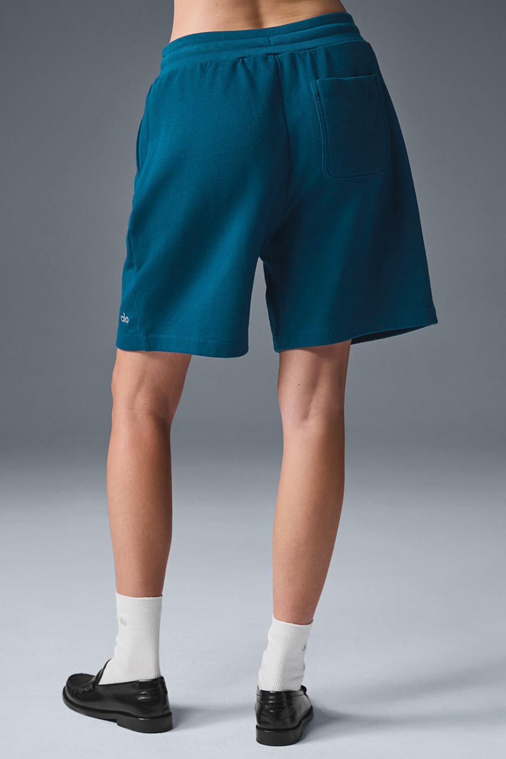 Eclipse Blue Women Alo Yoga Chill Short | Australia  57604-BSYA