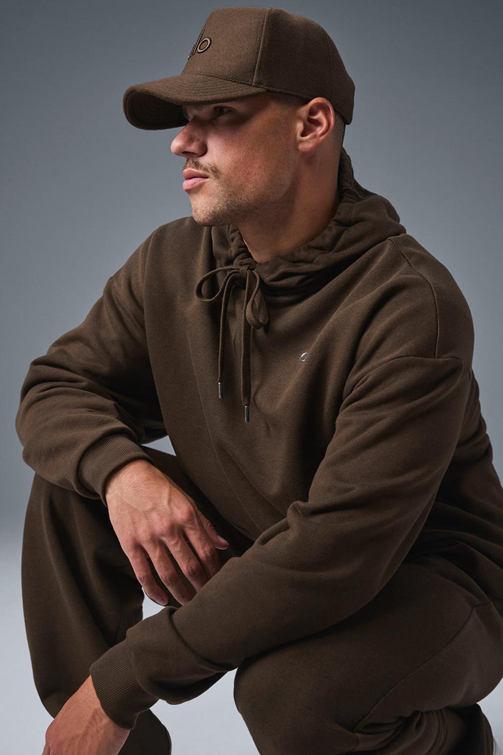 Espresso Men Alo Yoga Accolade Hoodie | Australia  91735-LVXN