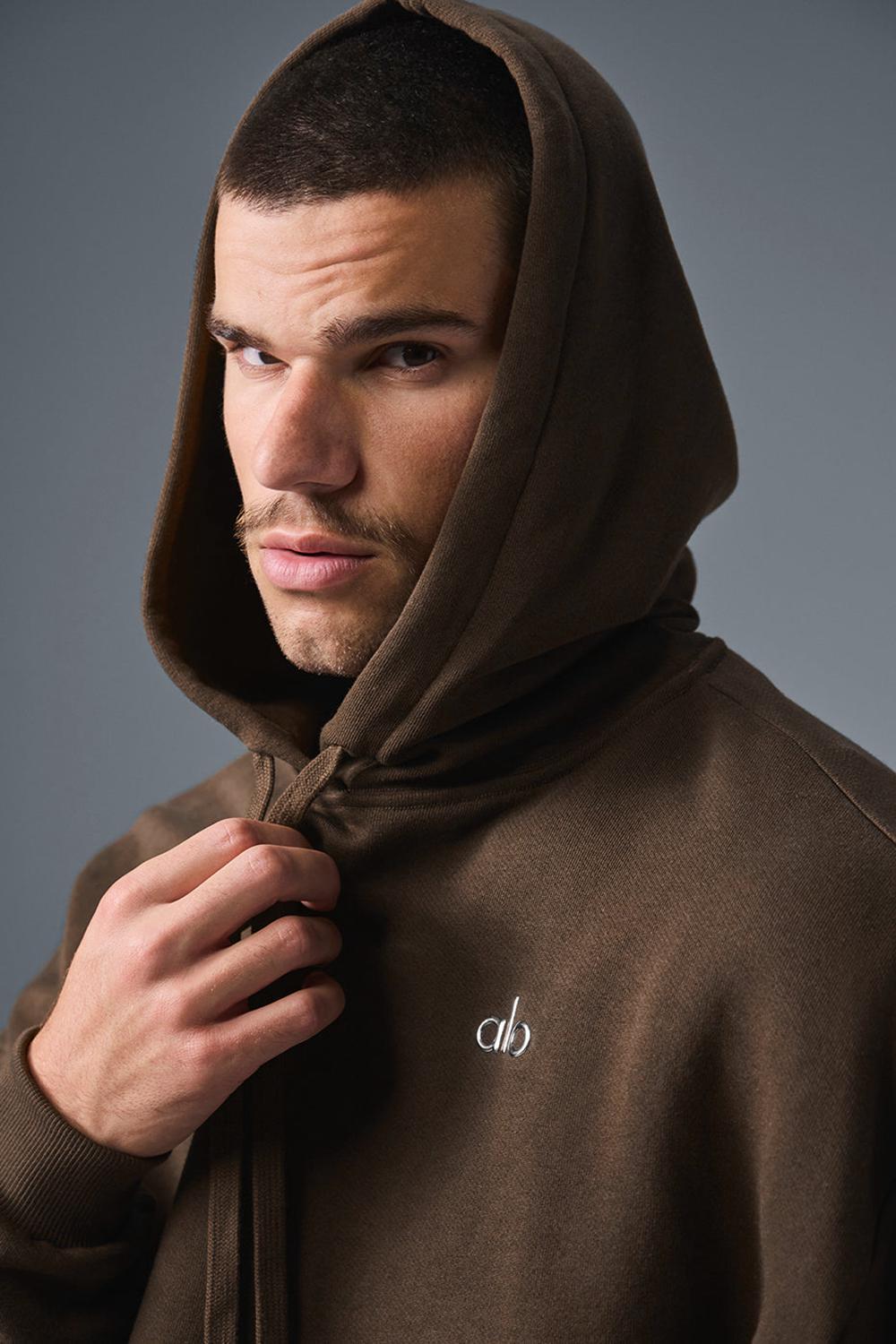 Espresso Men Alo Yoga Accolade Hoodie | Australia  91735-LVXN