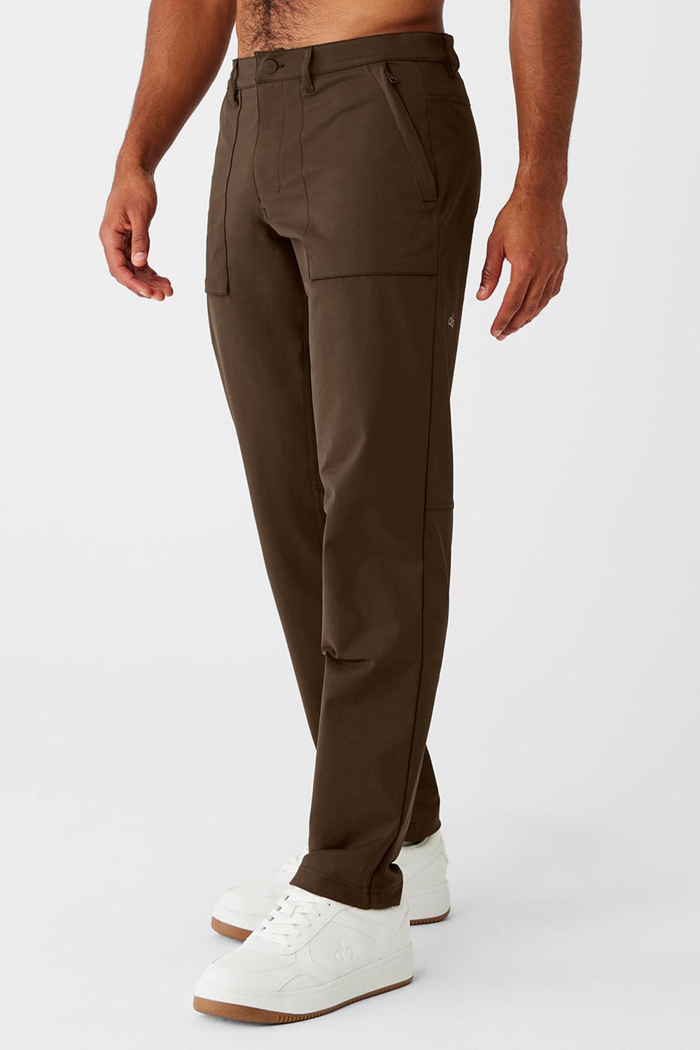 Espresso Men Alo Yoga Block Pant | Australia  29371-ACMQ