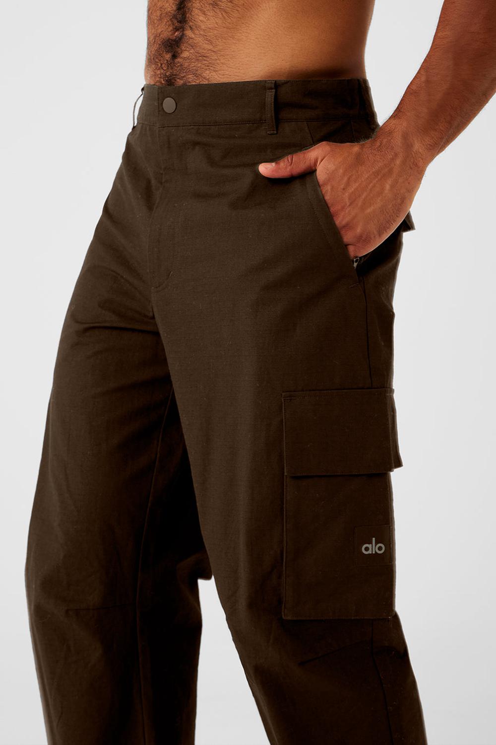 Espresso Men Alo Yoga Cargo Ripstop Pant | Australia  39071-DBLH