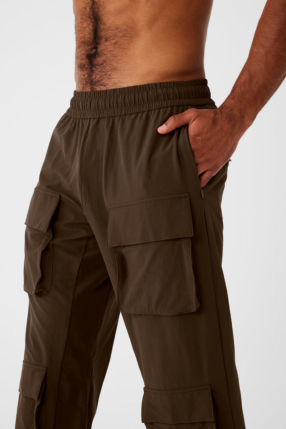 Espresso Men Alo Yoga Cargo Venture Pant | Australia  60174-WTOH