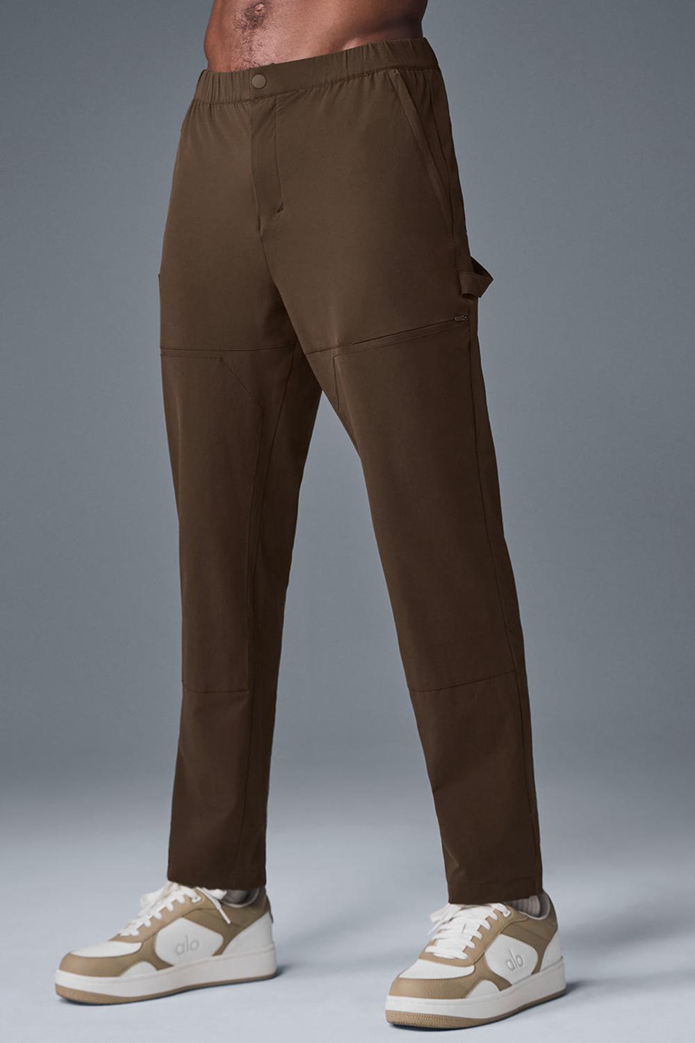 Espresso Men Alo Yoga Co-Op Carpenter Track Pant | Australia  43728-NPOZ