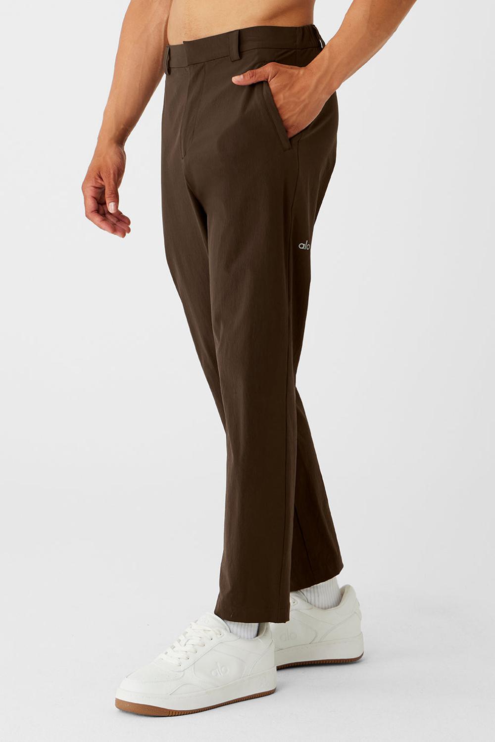 Espresso Men Alo Yoga Co-Op Cropped Tech Pant | Australia  92305-IHUF