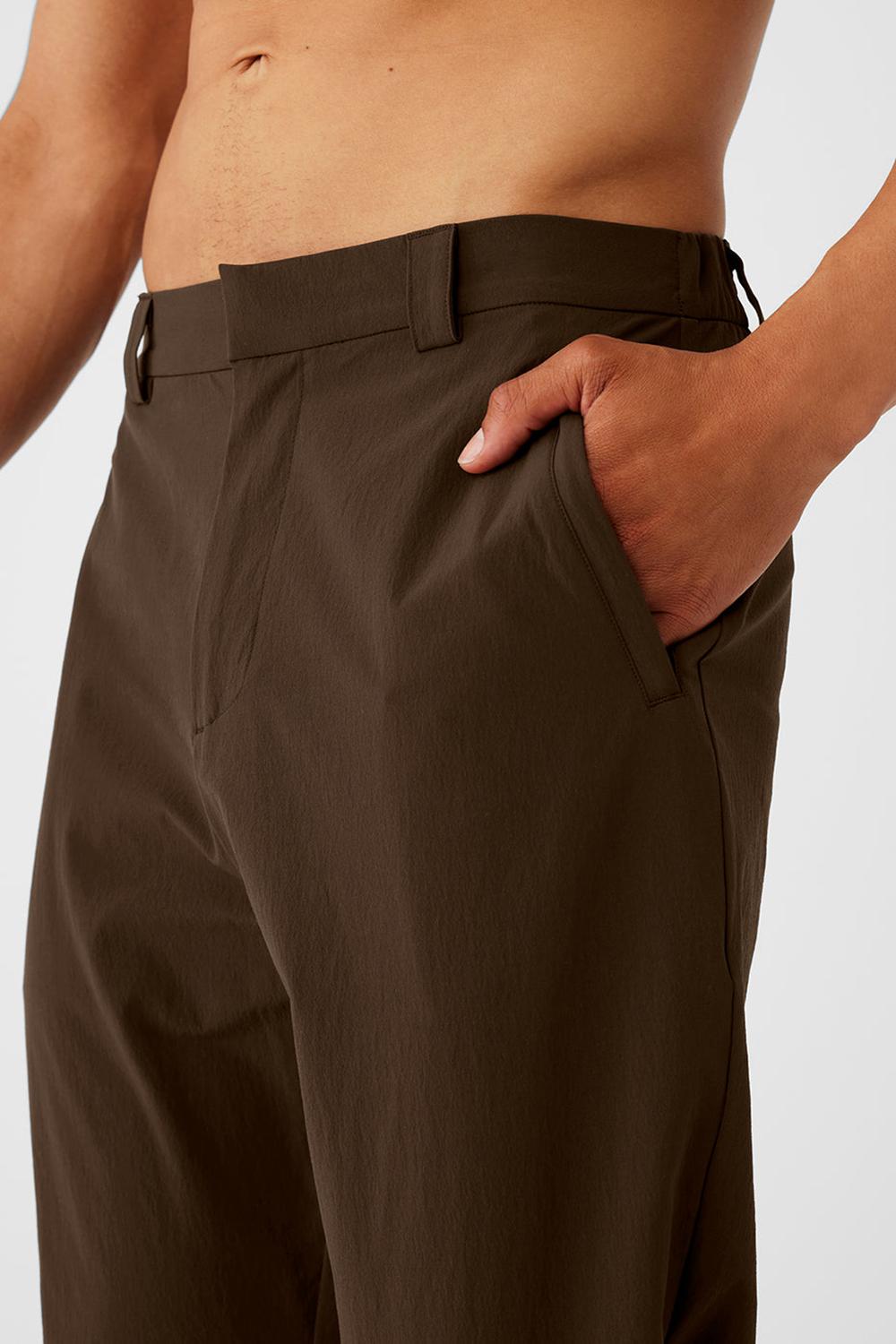 Espresso Men Alo Yoga Co-Op Cropped Tech Pant | Australia  92305-IHUF