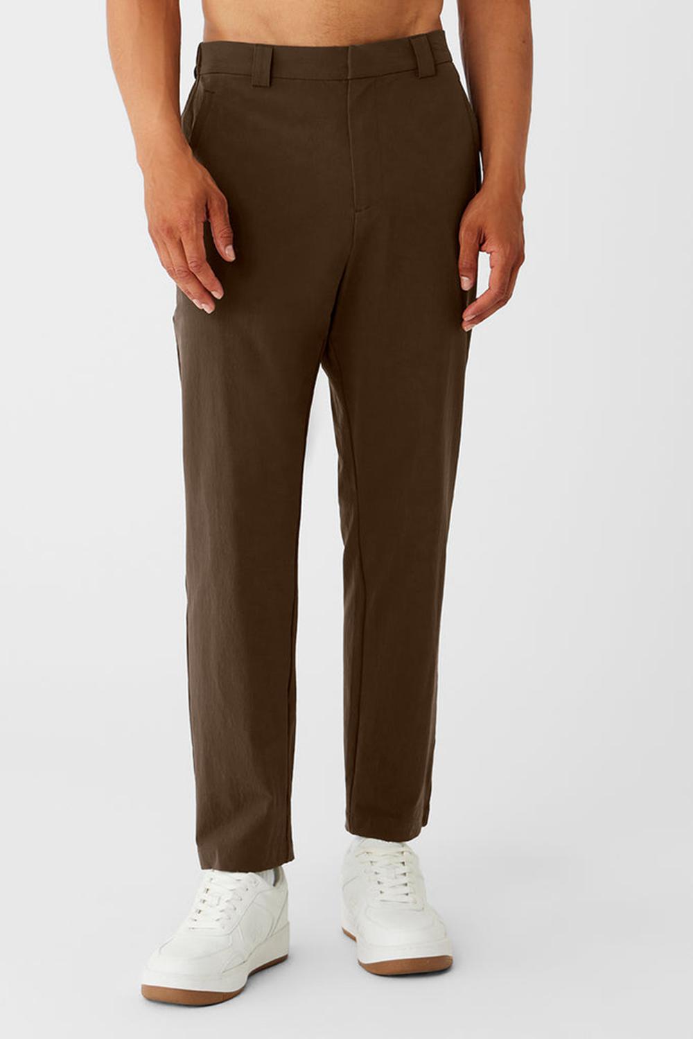 Espresso Men Alo Yoga Co-Op Cropped Tech Pant | Australia  92305-IHUF