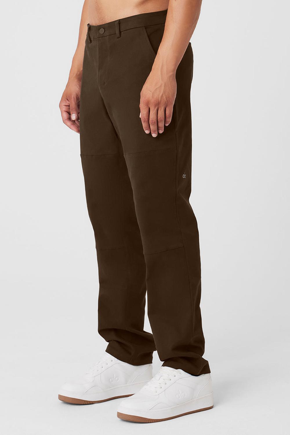 Espresso Men Alo Yoga Edition Sueded Pant | Australia  93480-FJQM