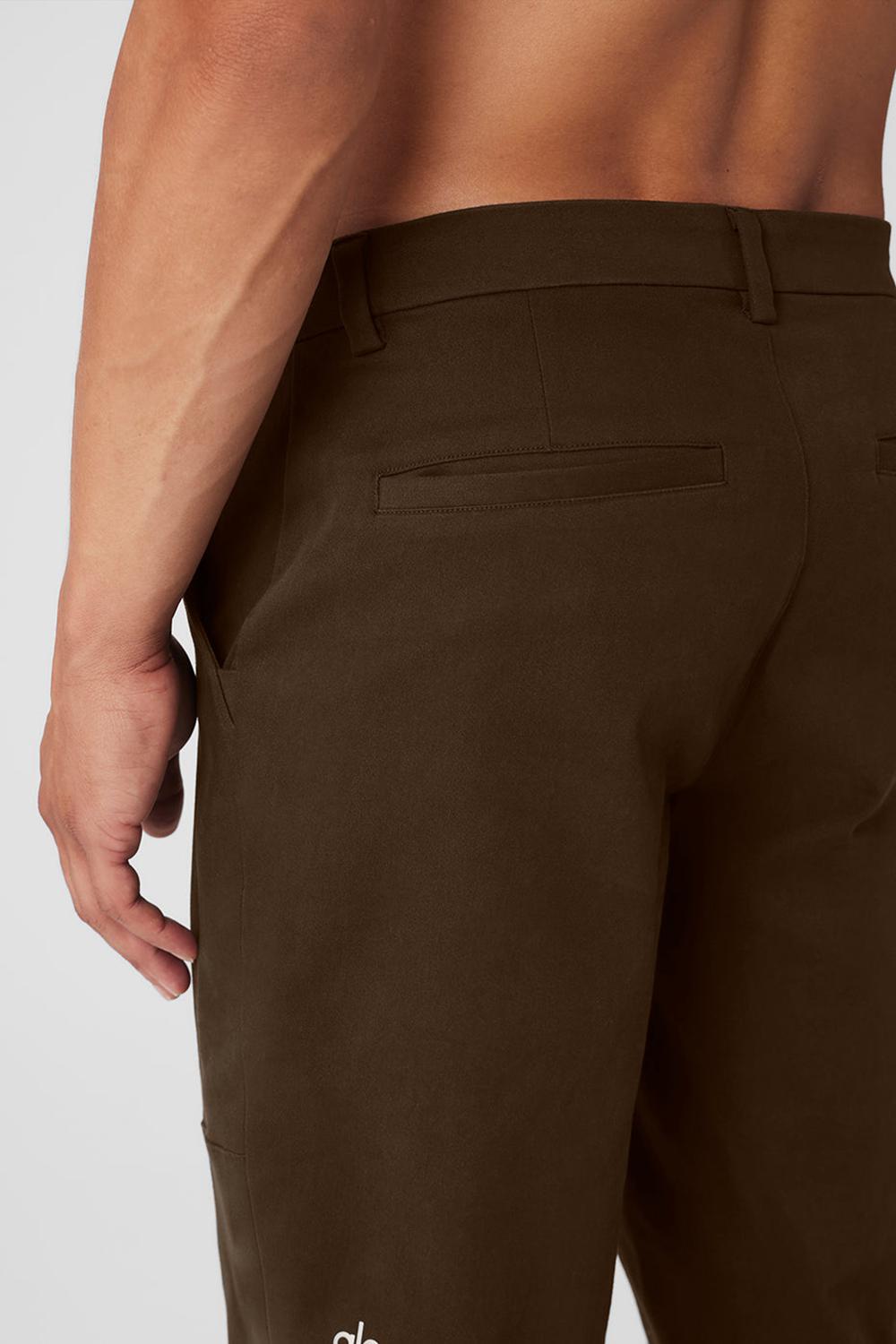 Espresso Men Alo Yoga Edition Sueded Pant | Australia  93480-FJQM