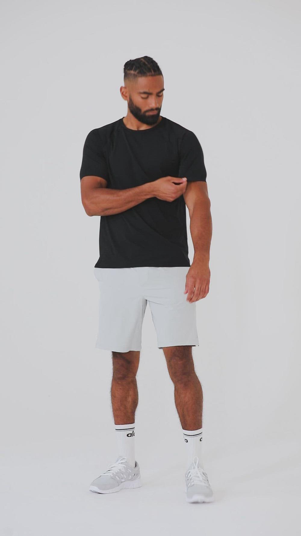 Espresso Men Alo Yoga Idol Performance Tee | Australia  72453-QVWP