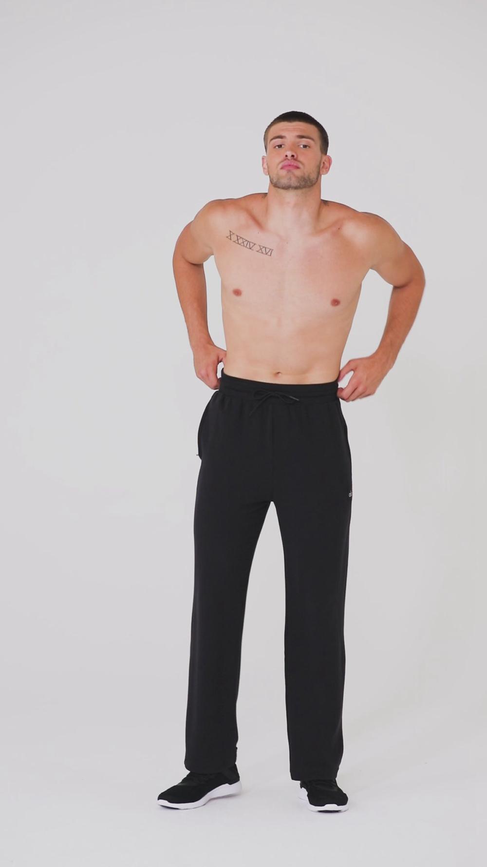Espresso Men Alo Yoga Micro Waffle Fast Break Sweatpant | Australia  58139-WBOH