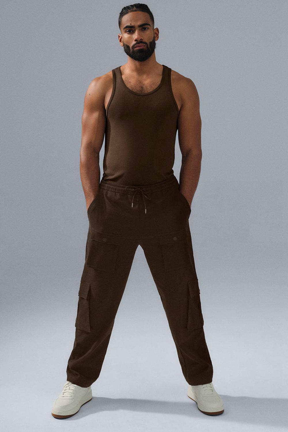 Espresso Men Alo Yoga Northstar Cargo Pant | Australia  54102-NGUY