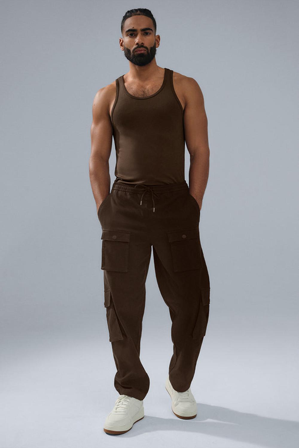 Espresso Men Alo Yoga Northstar Cargo Pant | Australia  54102-NGUY