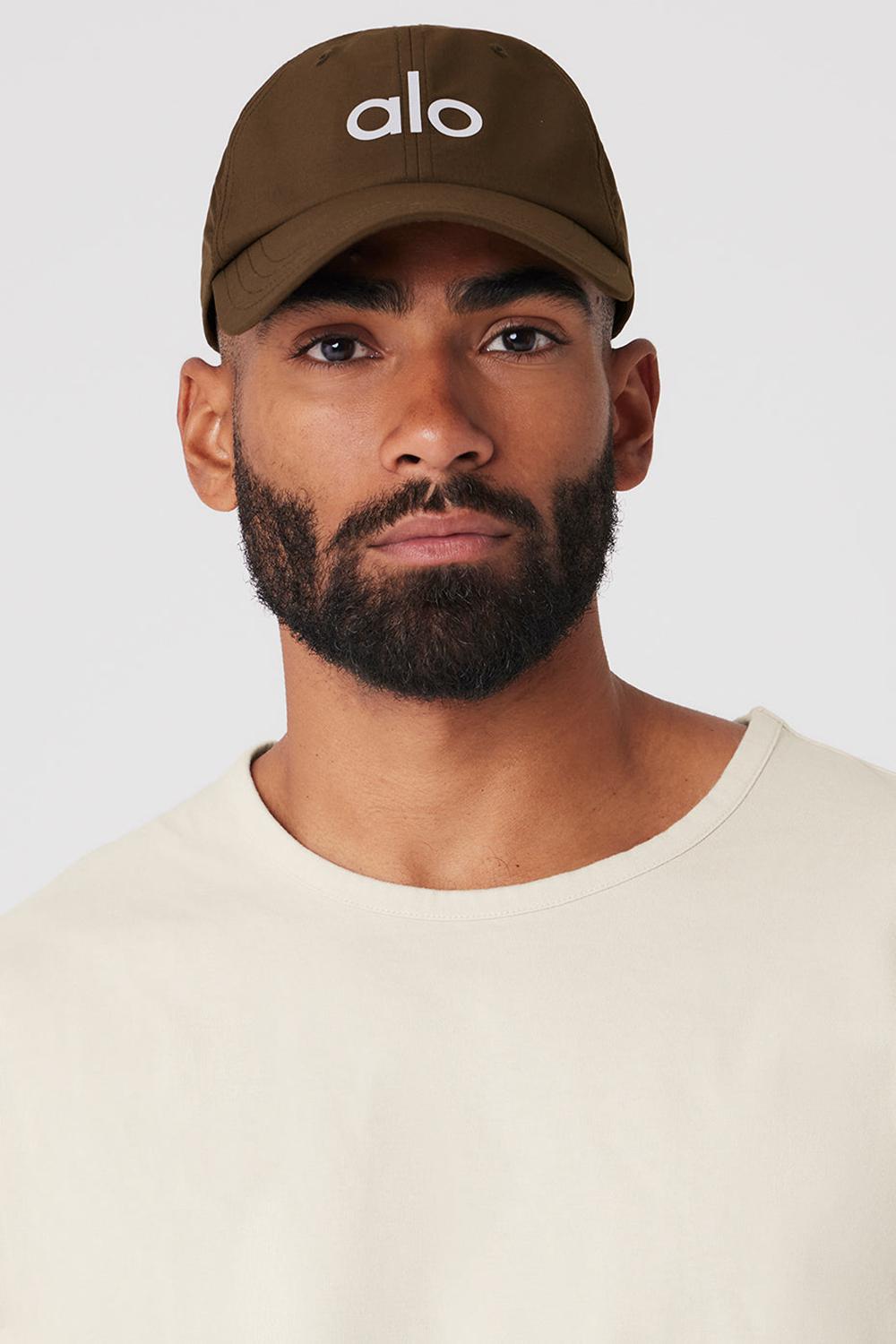 Espresso Men Alo Yoga Performance Off-Duty Cap | Australia  10683-LRSX