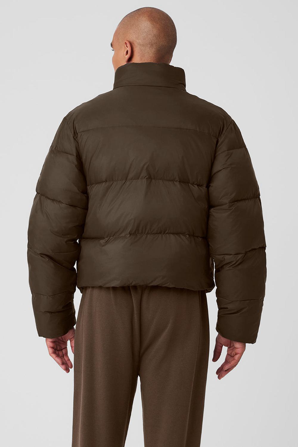Espresso Men Alo Yoga Platinum Puffer Jacket | Australia  90278-IWRS