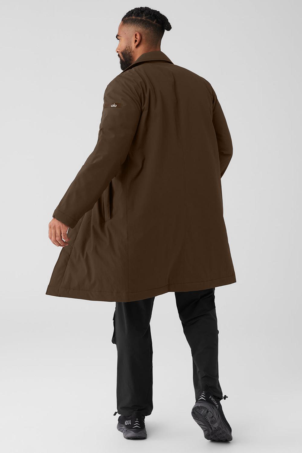 Espresso Men Alo Yoga Signature Overcoat | Australia  97384-ADTS
