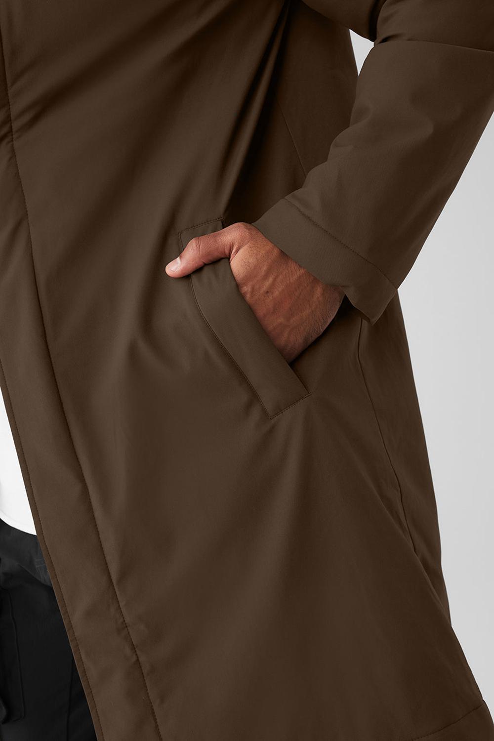 Espresso Men Alo Yoga Signature Overcoat | Australia  97384-ADTS