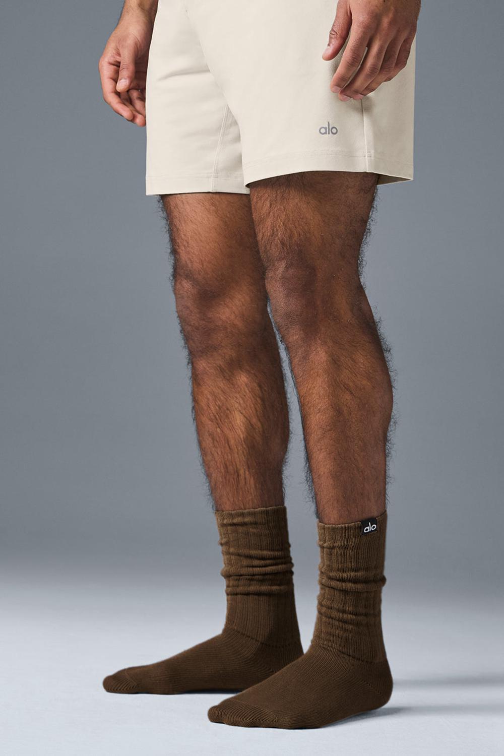 Espresso Men Alo Yoga Unisex Scrunch Sock | Australia  72605-NMAO