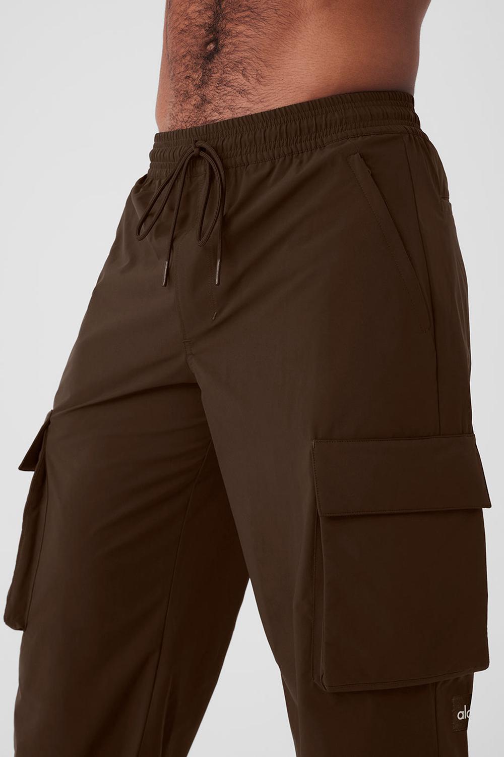 Espresso Men Alo Yoga Voyage Utility Cargo Pant | Australia  98254-MKQP