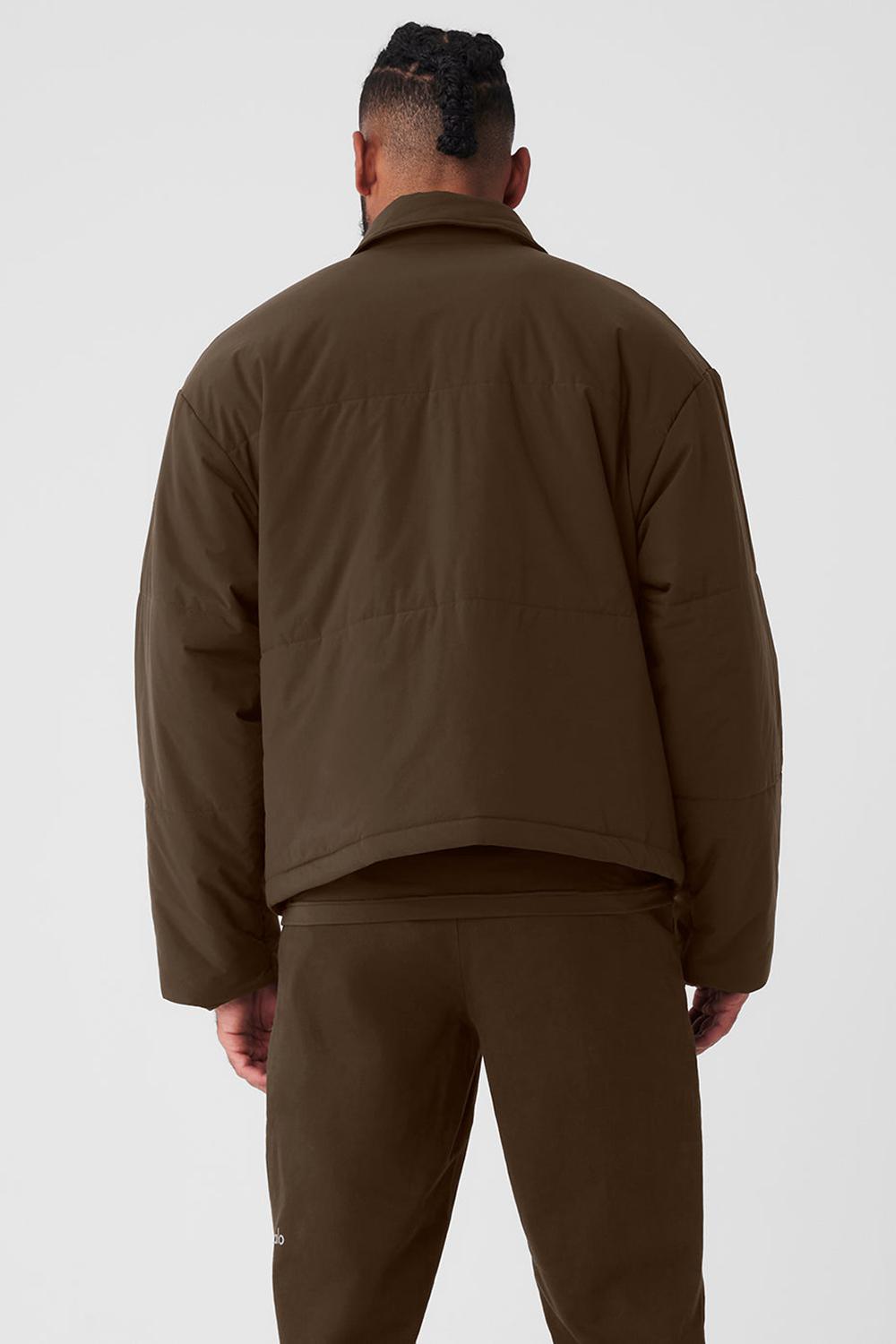 Espresso Men Alo Yoga Voyage Utility Cargo Jacket | Australia  13097-INFK