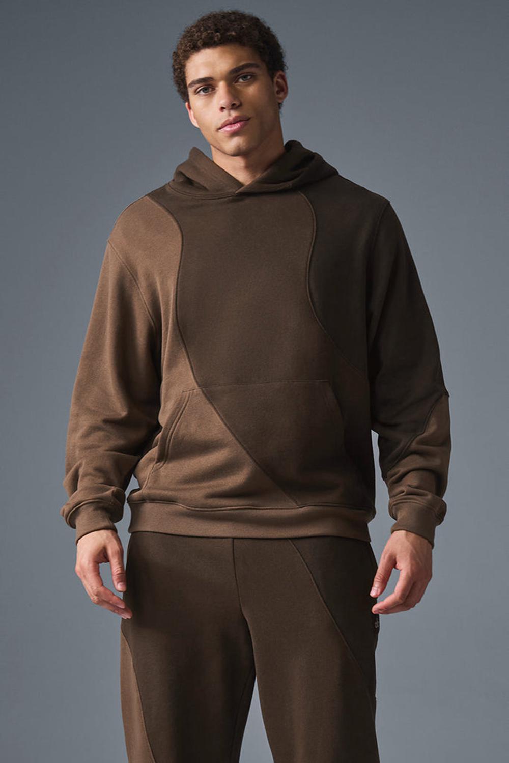 Espresso Tonal Men Alo Yoga Make Waves Hoodie | Australia  34718-SVJN