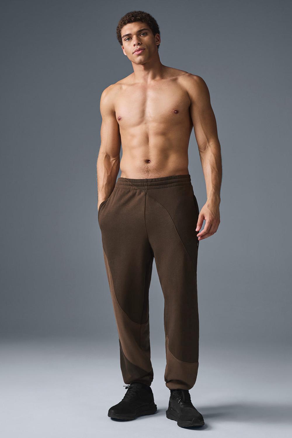 Espresso Tonal Men Alo Yoga Make Waves Sweatpant | Australia  48325-WQRS
