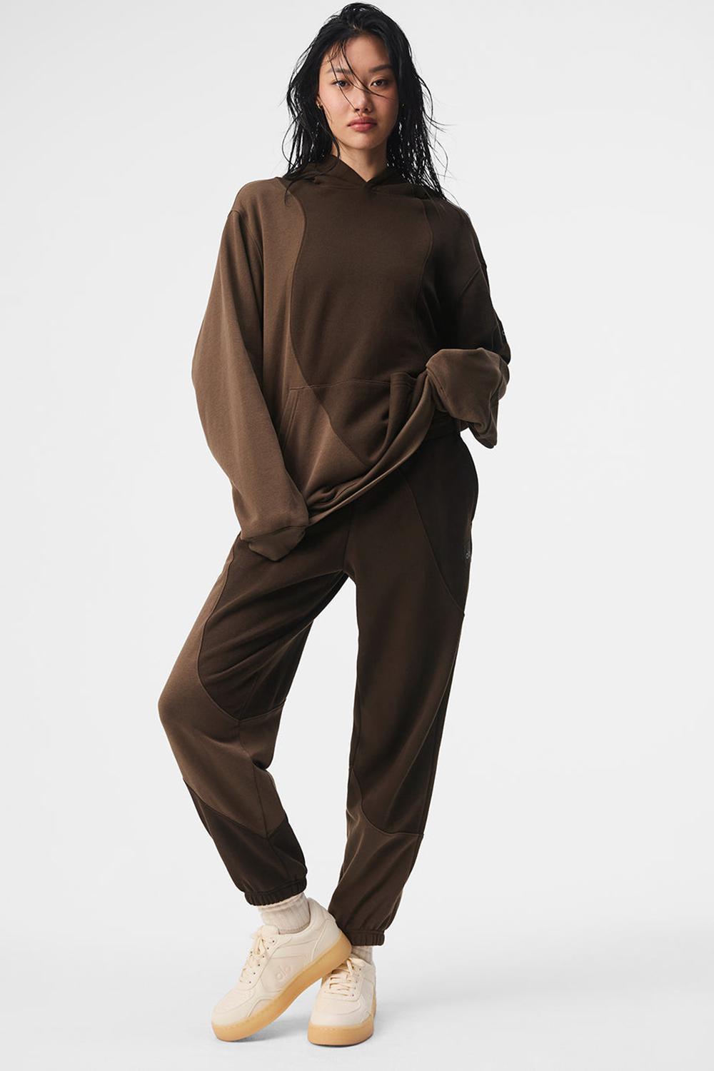 Espresso Tonal Women Alo Yoga Make Waves Sweatpant | Australia  21734-DQUP