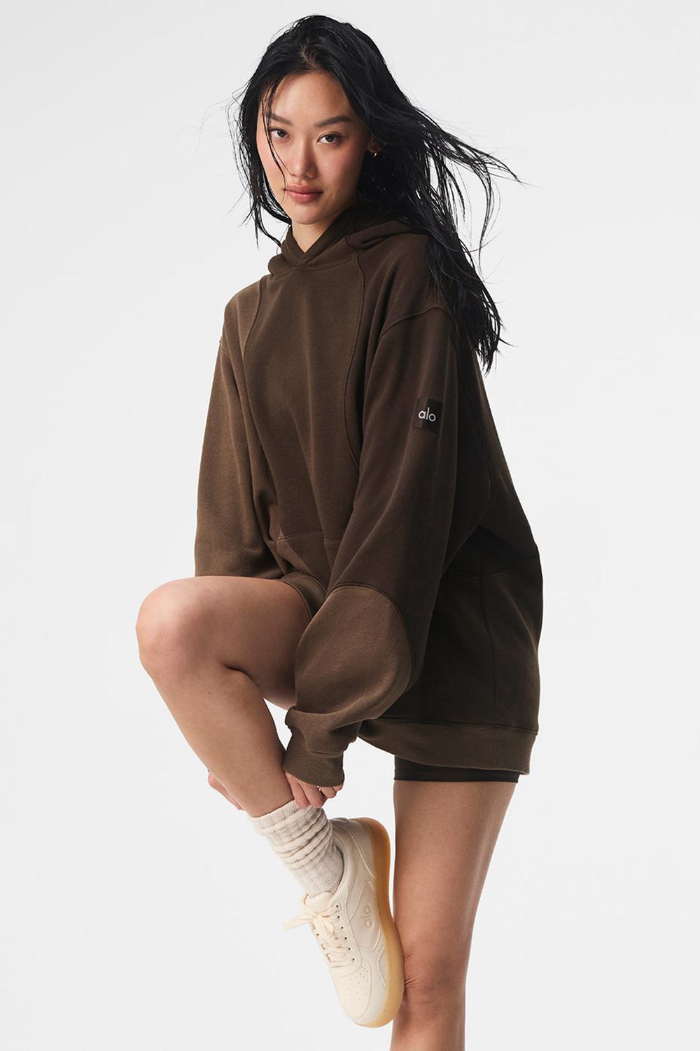 Espresso Tonal Women Alo Yoga Make Waves Hoodie | Australia  41092-APDX