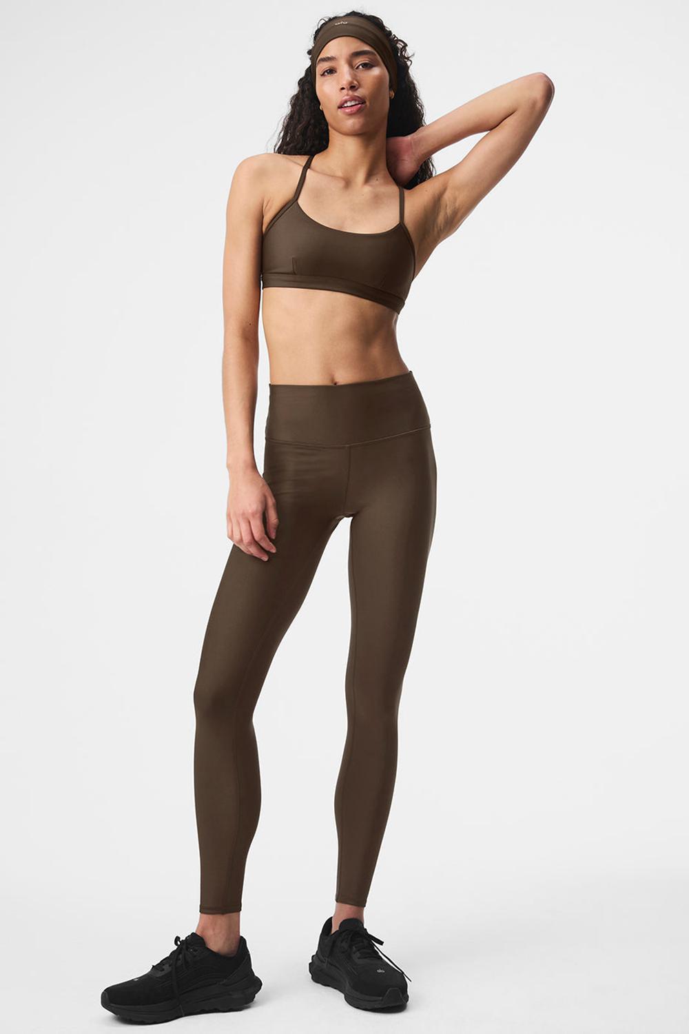 Espresso Women Alo Yoga 7/8 High-Waist Airlift Legging | Australia  17492-RJQW