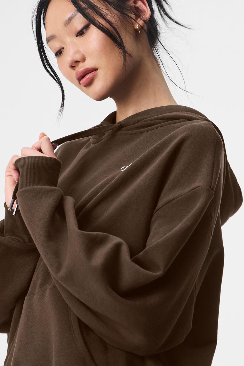 Espresso Women Alo Yoga Accolade Hoodie | Australia  41350-ALPI