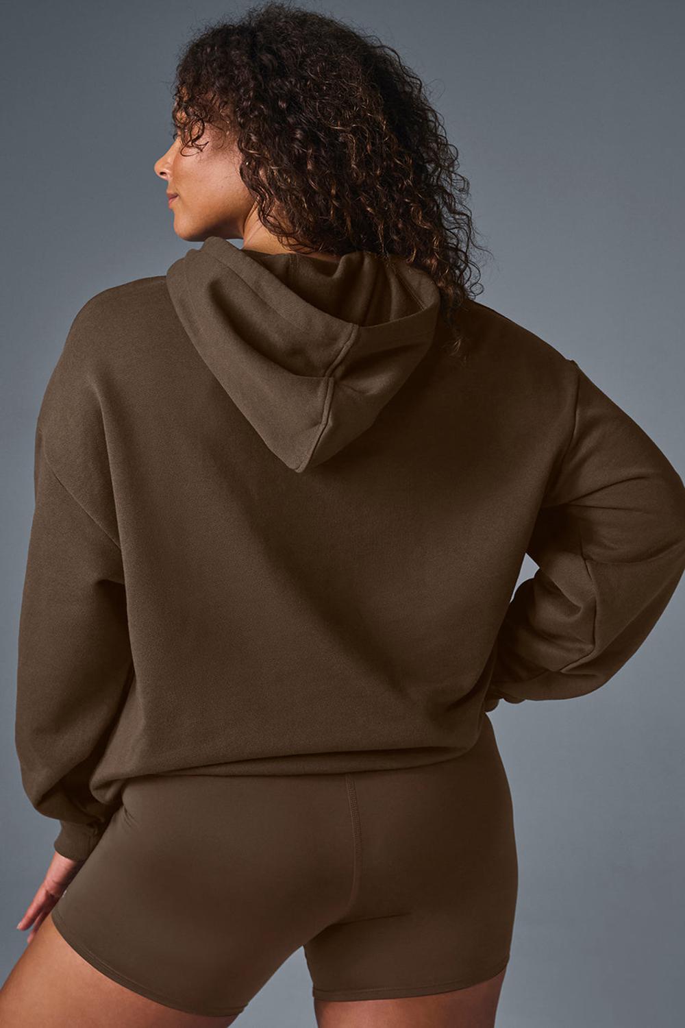 Espresso Women Alo Yoga Accolade Hoodie | Australia  41350-ALPI