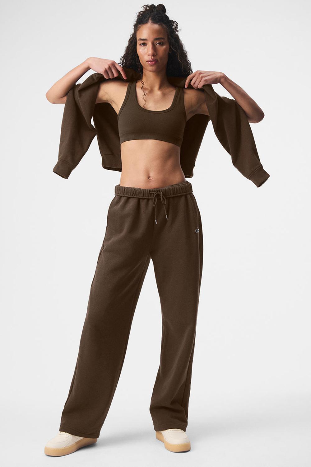 Espresso Women Alo Yoga Accolade Straight Leg Sweatpant | Australia  53081-LITK