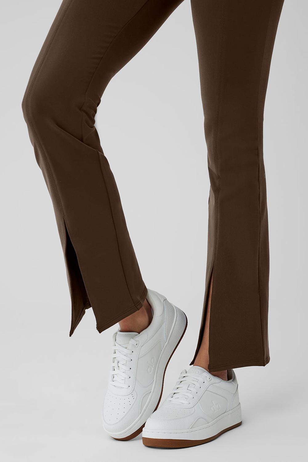 Espresso Women Alo Yoga Airbrush High-Waist 7/8 Flutter Legging | Australia  37109-TBKA