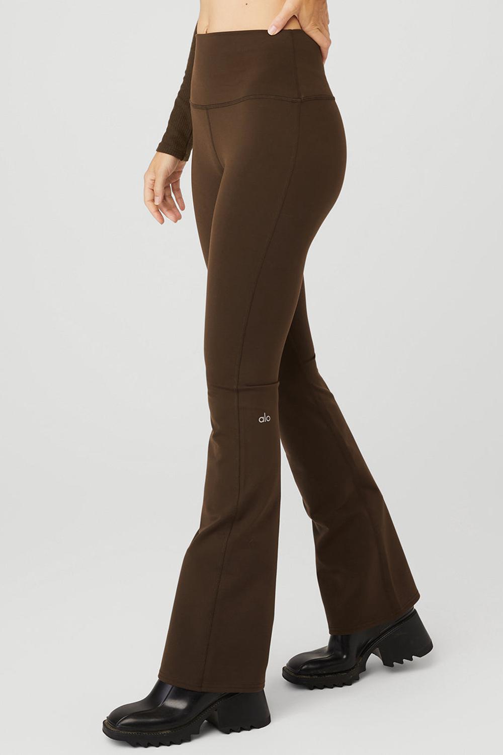 Espresso Women Alo Yoga Airbrush High-Waist Bootcut Legging | Australia  92418-IJQW