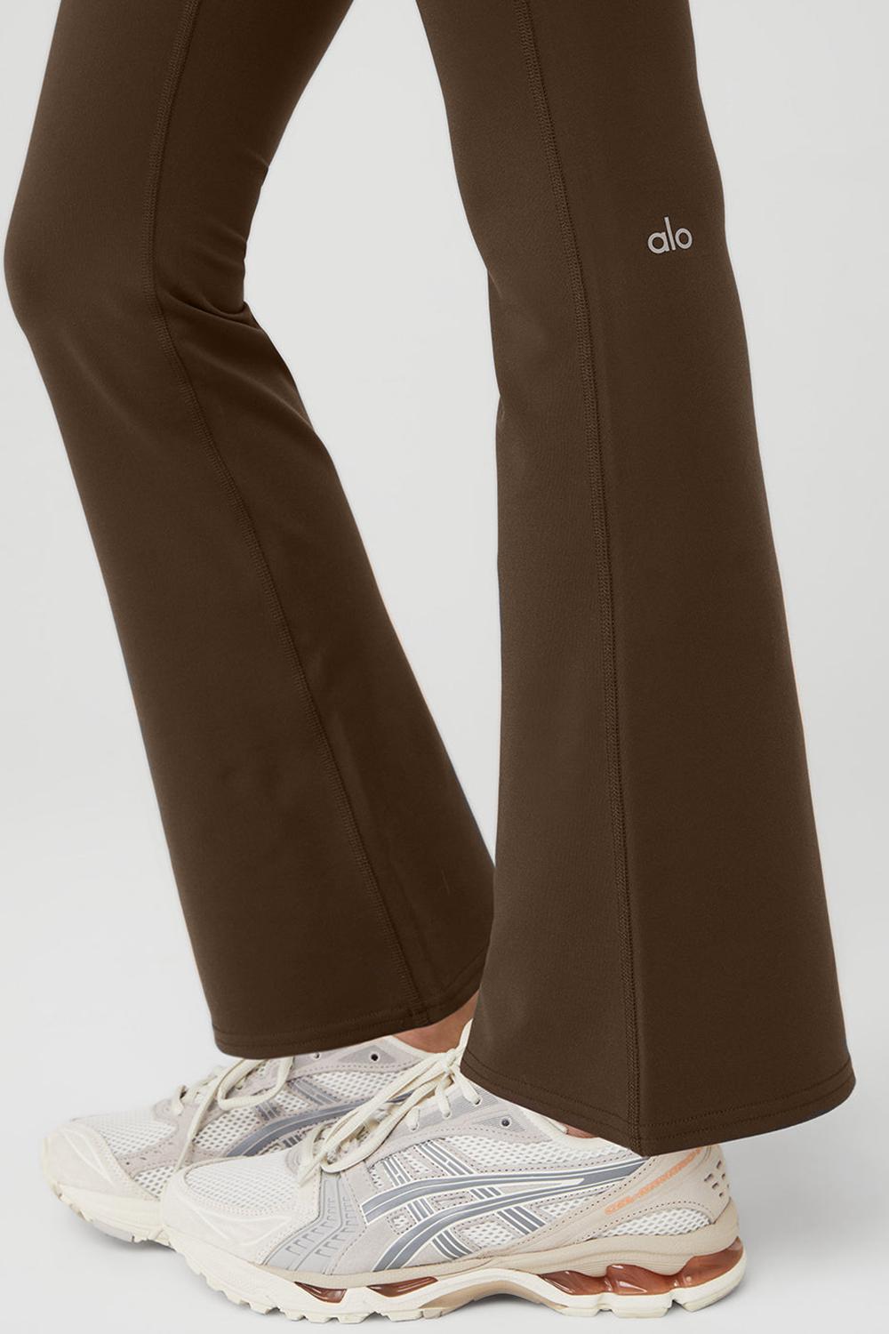 Espresso Women Alo Yoga Airbrush High-Waist 7/8 Bootcut Legging | Australia  65842-YTGQ