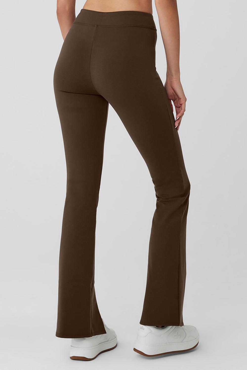 Espresso Women Alo Yoga Airbrush High-Waist Flutter Legging | Australia  27814-SVBA